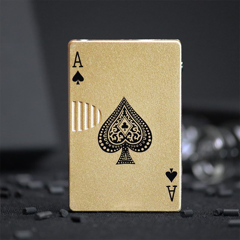 Encendedor Poker (As Dorado)