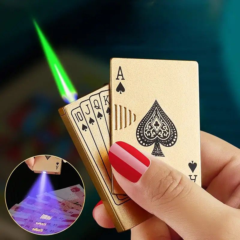 Encendedor Poker (As Dorado)