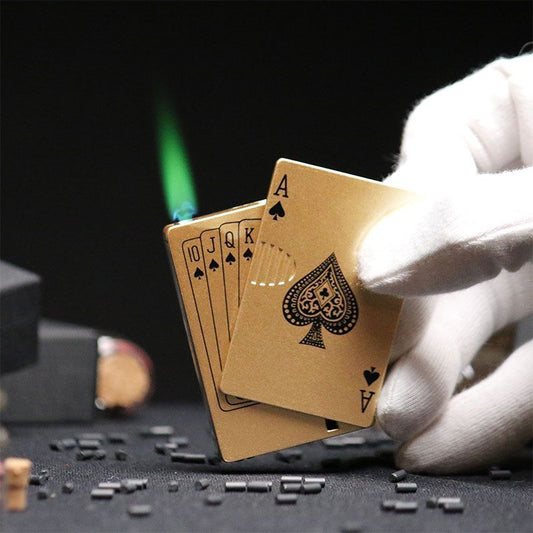 Encendedor Poker (As Dorado)